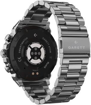 Smartwatch męski Garett Atom Srebrny Stalowy (3).jpg